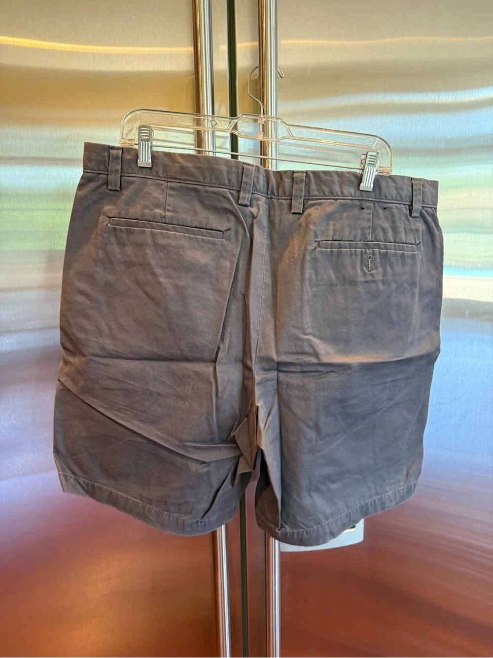 Banana Republic Men's Flat-Front Shorts - Charcoal, size 38